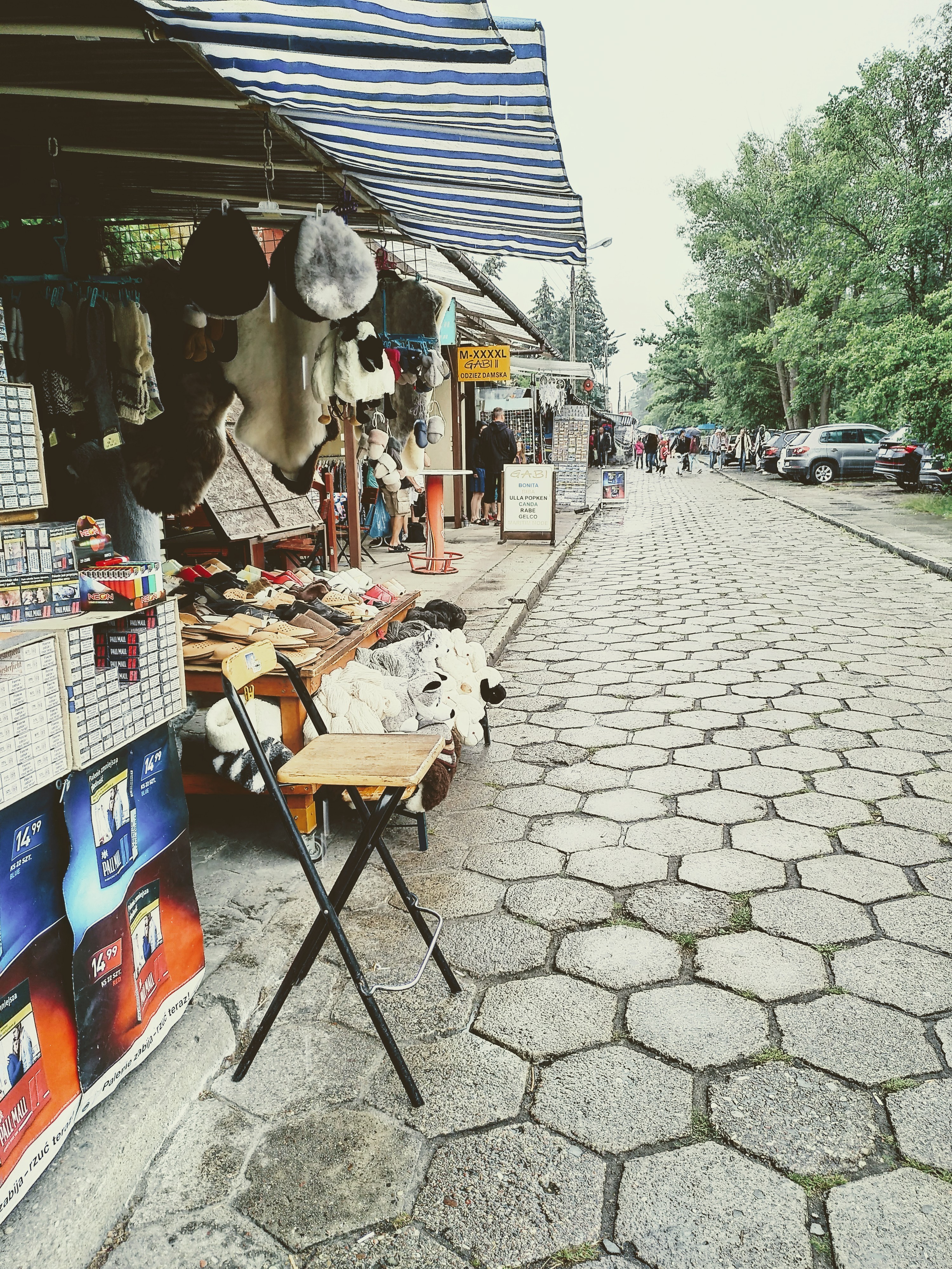 Markt an der Grenze Polens