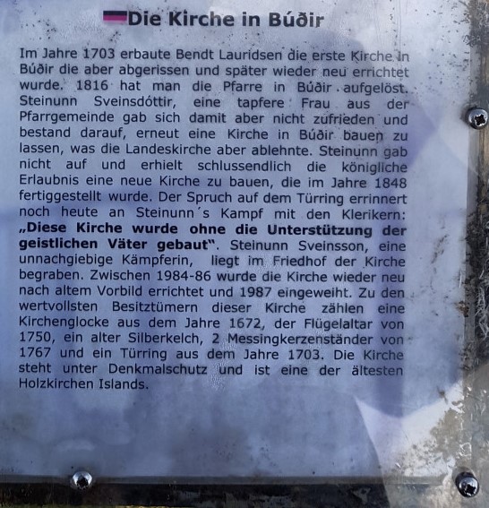 Búðakirka Erläuterung